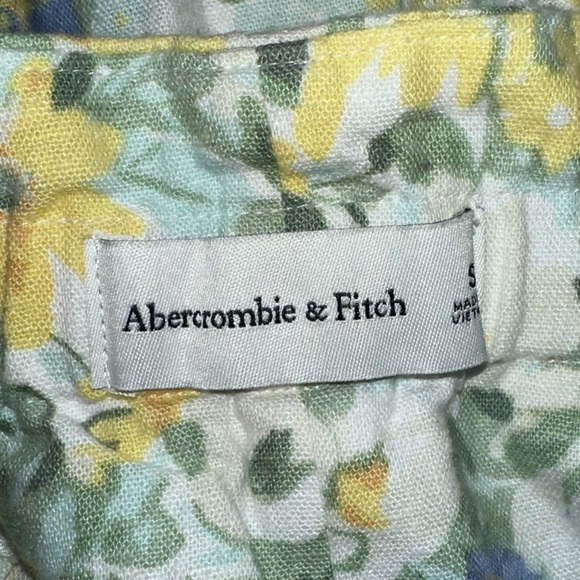 Abercrombie & fitch high waisted floral linen blend shorts size small - Picture 3 of 4